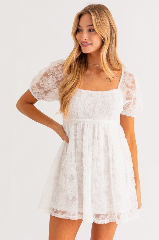 Fairfax Floral Babydoll Dress – PROMPARTY