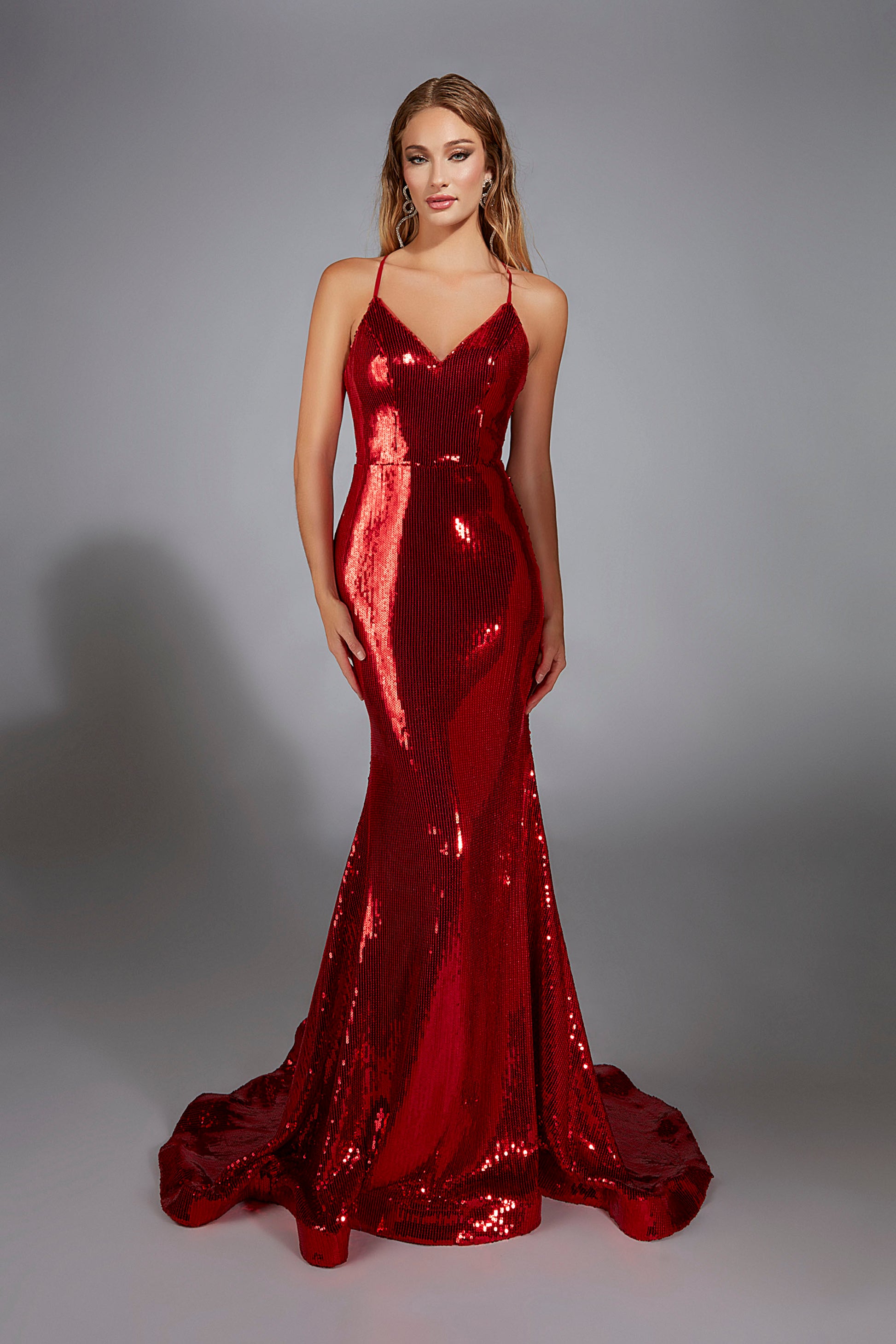 alyce designs red dress Alyce Paris 62062