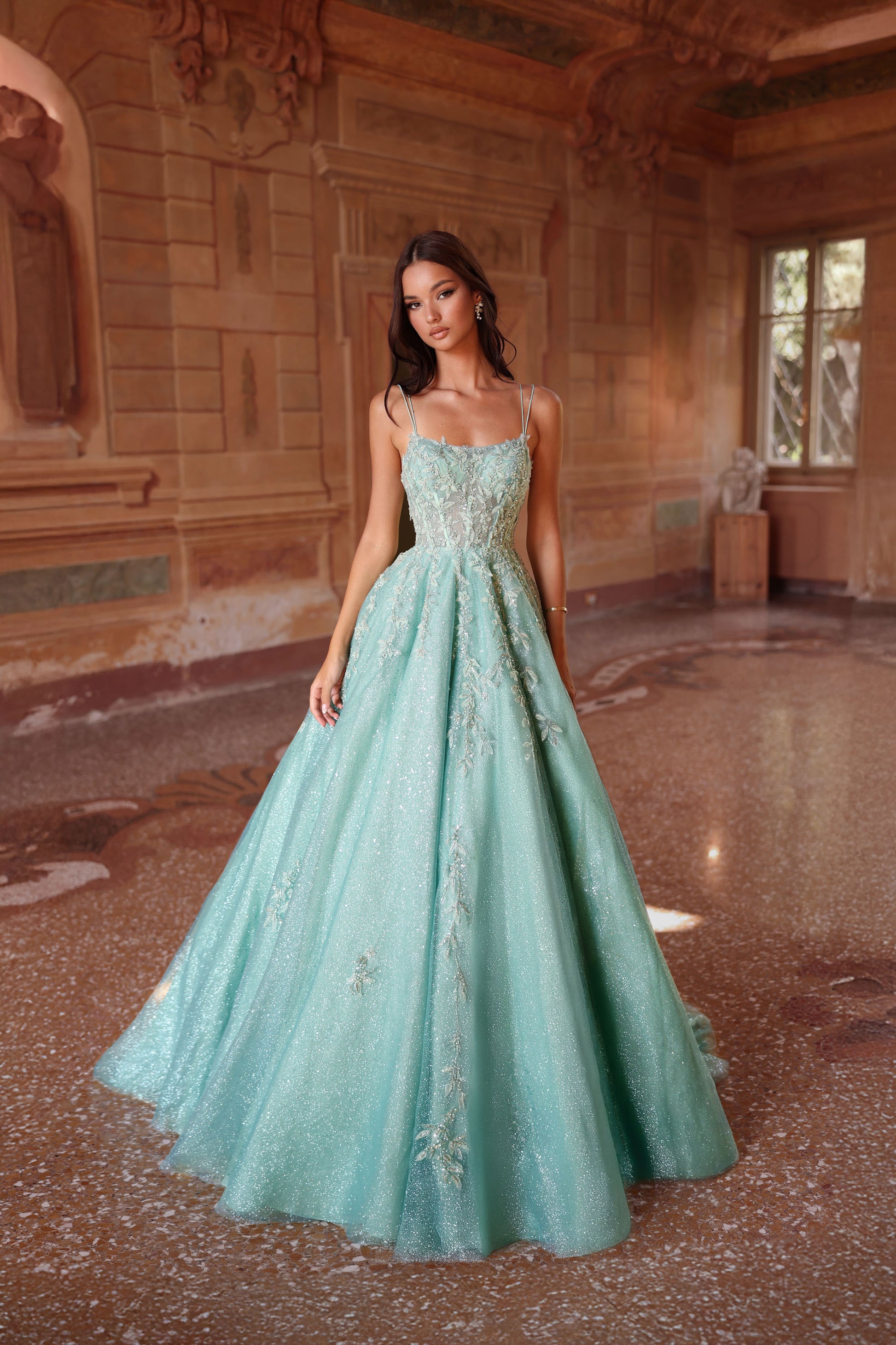 alyce designs green dress Alyce Paris Prom 61454